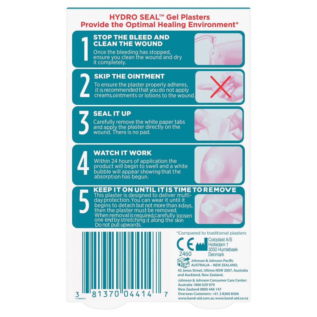 Thumbnail Band-Aid Advanced Hydro Seal Regular 10 Gel Plasters
