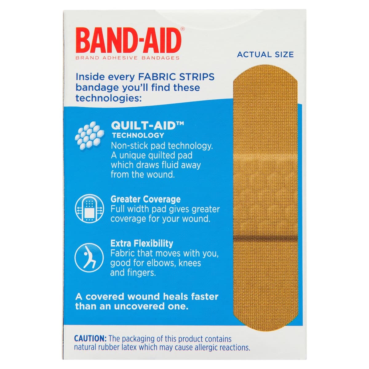 Thumbnail Band-Aid Fabric Strips 50 Sterile Strips