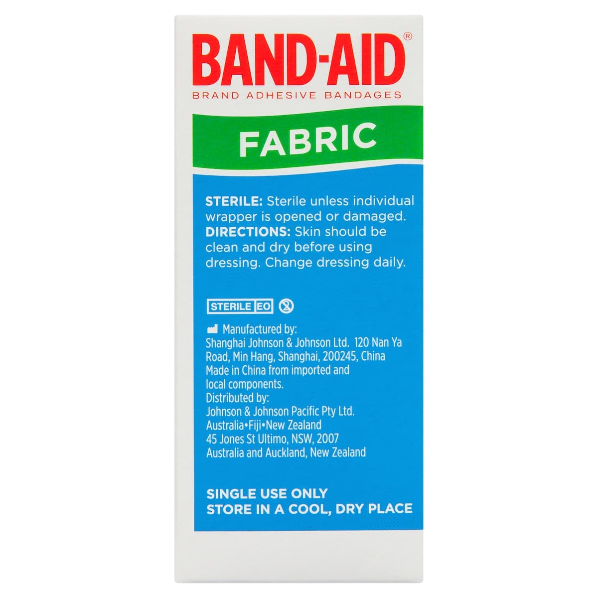 Thumbnail Band-Aid Fabric Strips 50 Sterile Strips