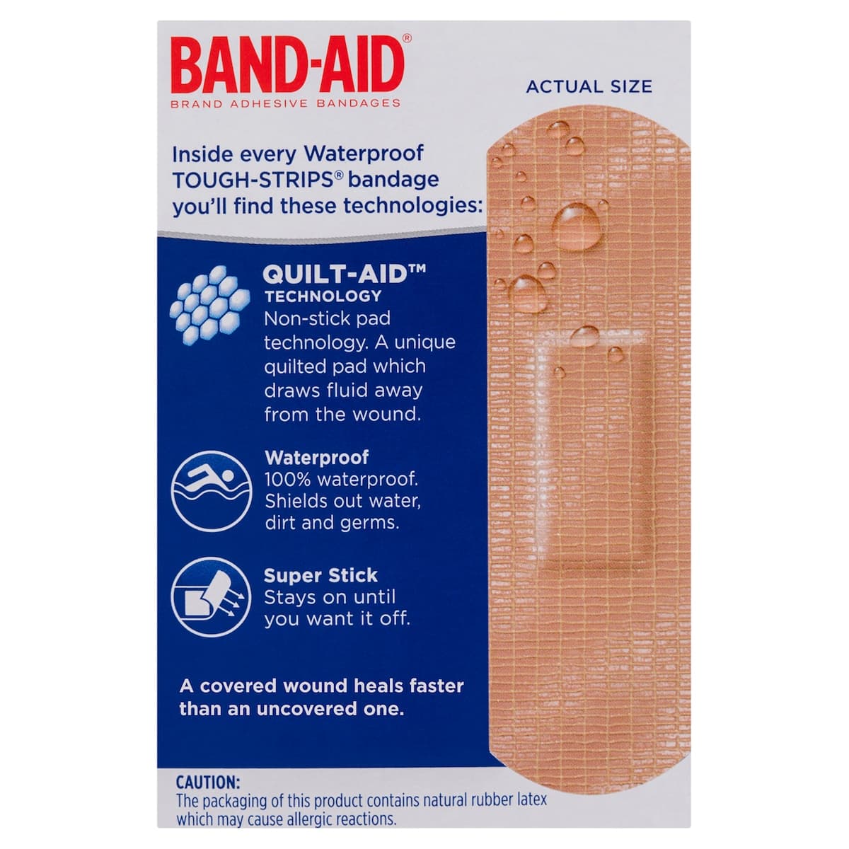 Thumbnail Band-Aid Waterproof Tough Strips 20 Pack
