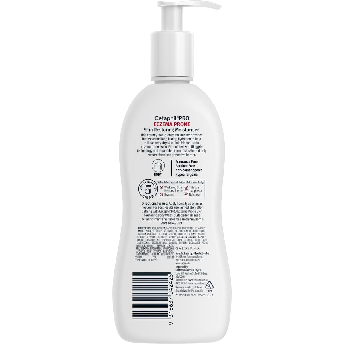 Thumbnail Cetaphil Pro Eczema Prone Skin Restoring Moisturiser 295ml
