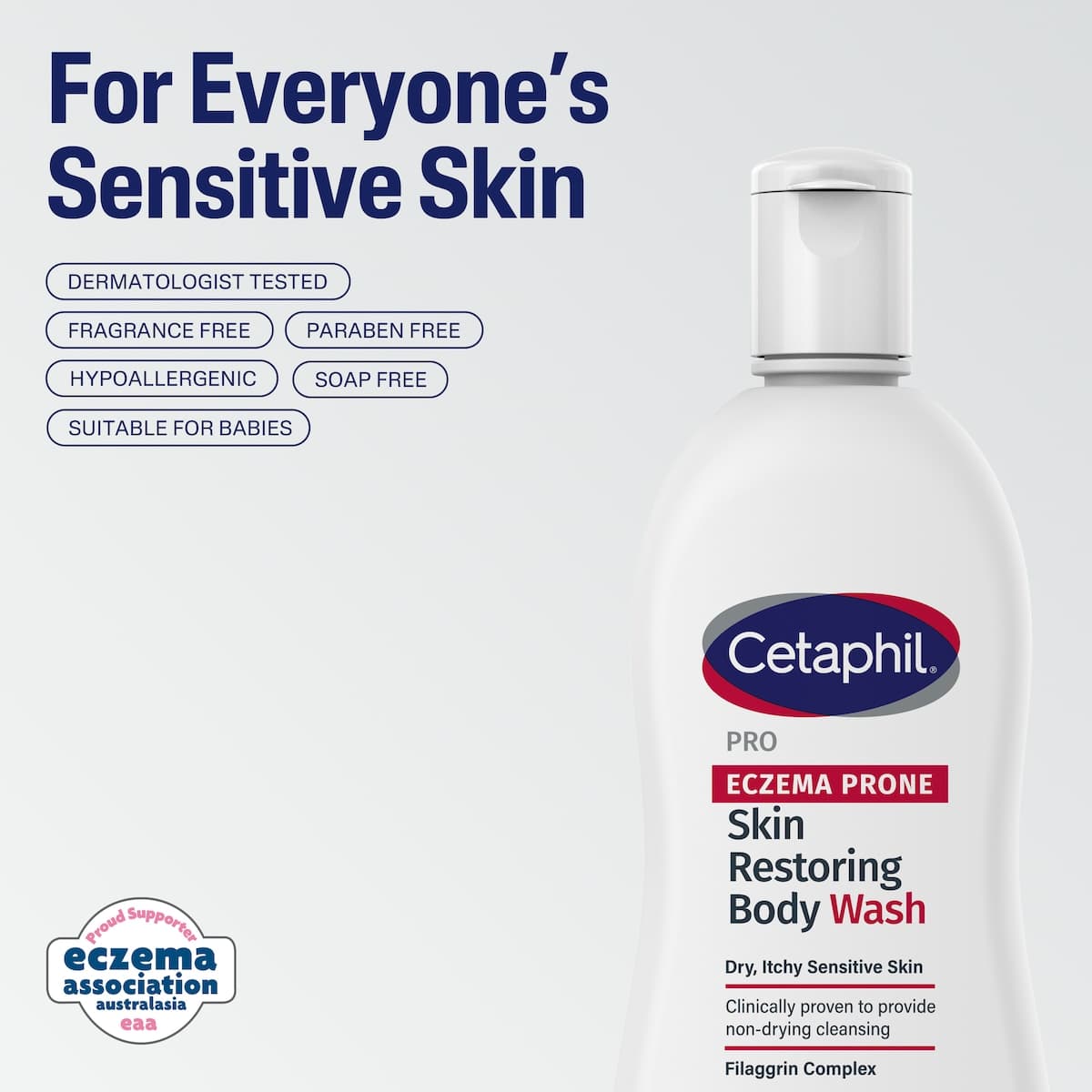 Thumbnail Cetaphil Pro Eczema Prone Skin Restoring Body Wash 295ml