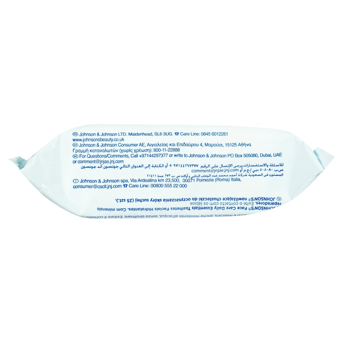 Thumbnail Johnsons Moisturising Facial Cleansing Wipes for Dry Skin 25 Pack