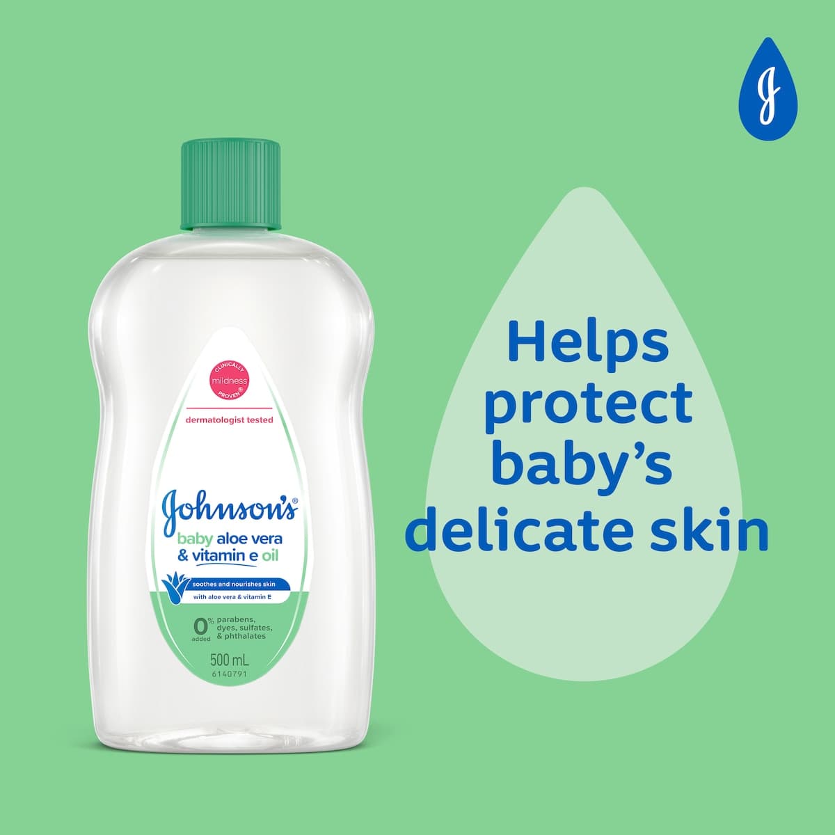 Thumbnail Johnsons Baby Oil Aloe Vera & Vitamin E 500ml