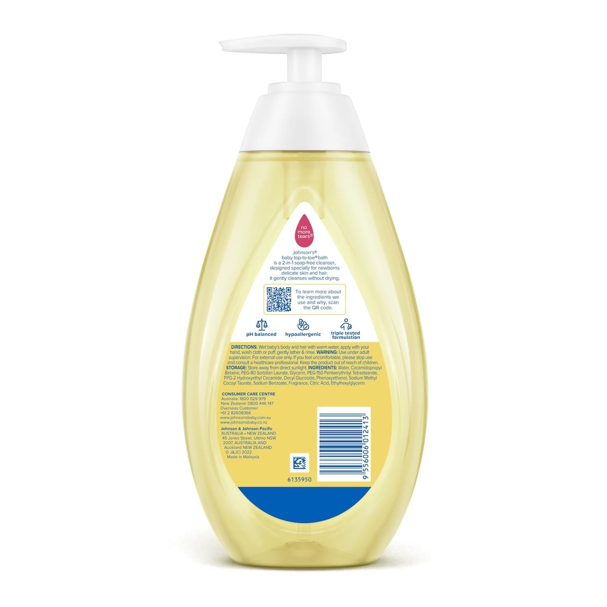 Thumbnail Johnsons Baby Bath Top-to-Toe Wash 500ml