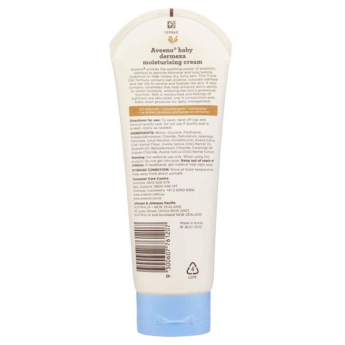 Thumbnail Aveeno Baby Dermexa Moisturising Cream 206g