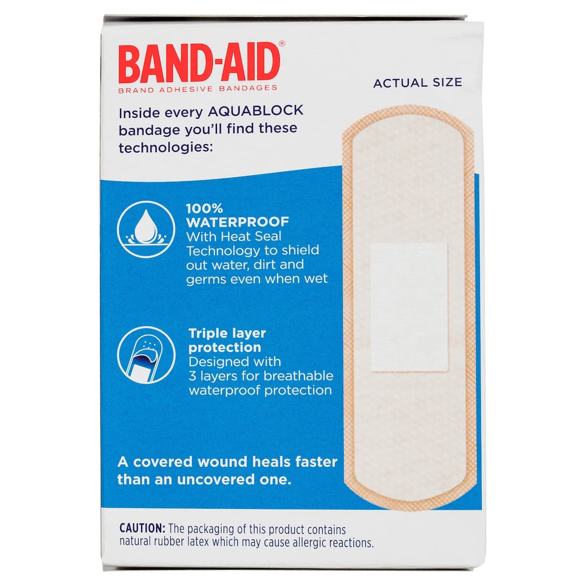 Thumbnail Band-Aid Aquablock Waterproof Sterile Bandage Strips 40 Pack