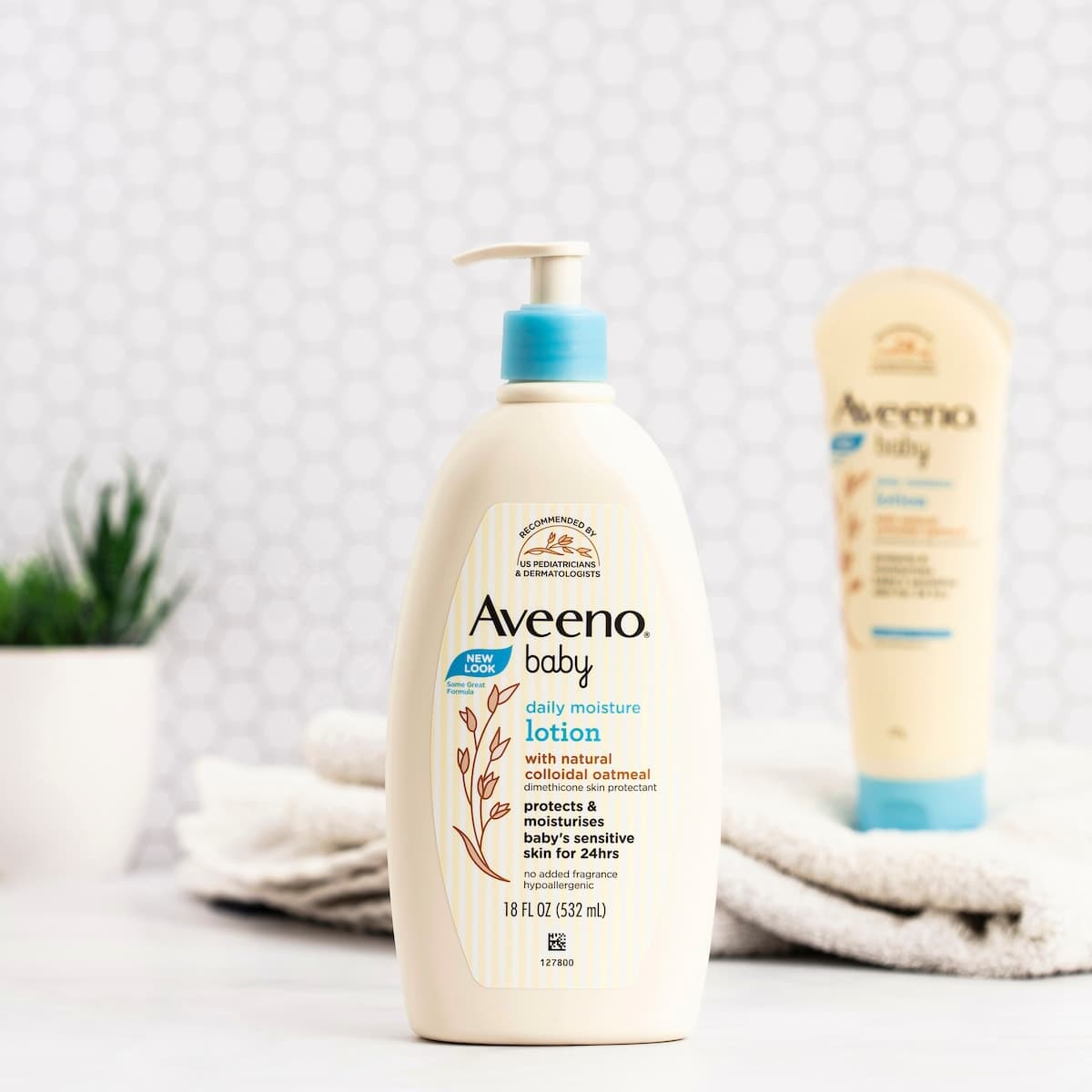 Thumbnail Aveeno Baby Daily Moisturising Lotion Fragrance Free 532ml