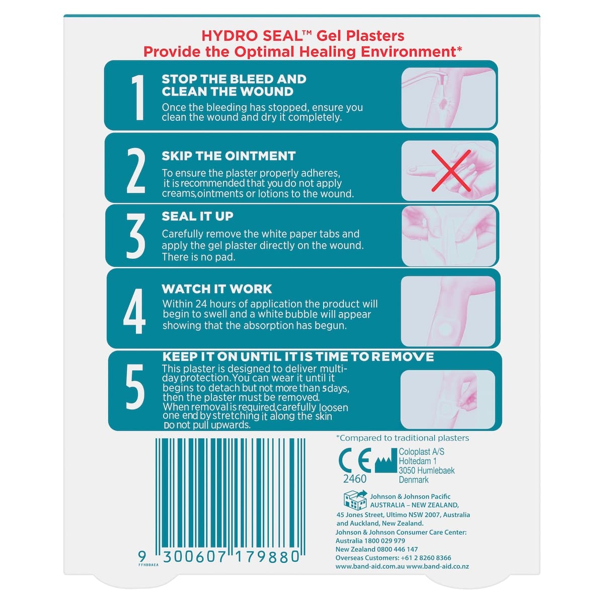 Thumbnail Band-Aid Advanced Healing Hydro Seal Jumbo Gel Plasters 3 Pack