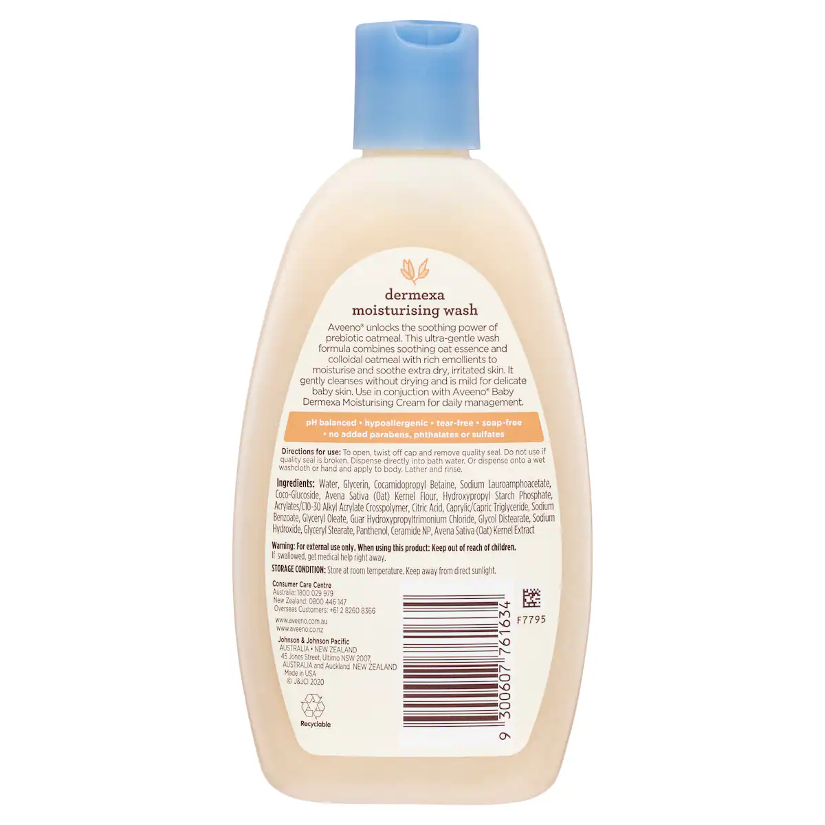 Thumbnail Aveeno Baby Dermexa Moisturising Wash 236ml