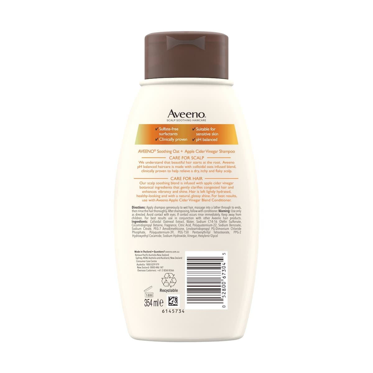 Thumbnail Aveeno Apple Cider Vinegar Shampoo 354ml