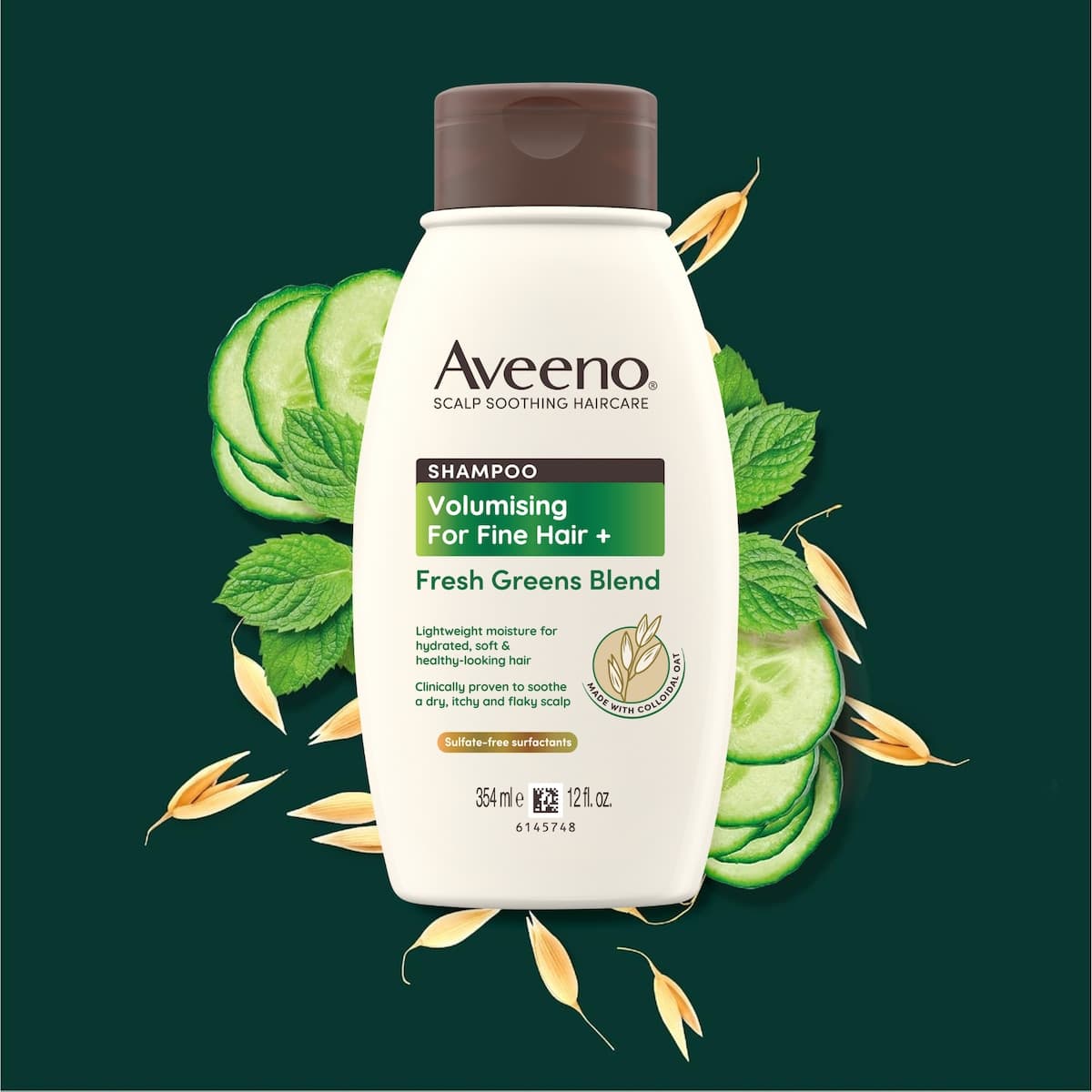 Thumbnail Aveeno Fresh Greens Blend Natural Volumising Shampoo 354ml 