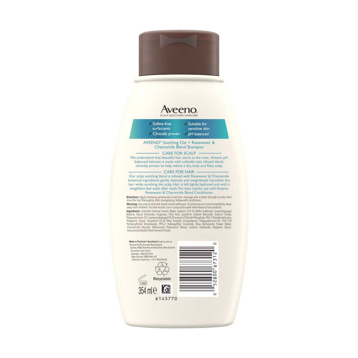 Thumbnail Aveeno Rose Water & Chamomile Shampoo 354ml