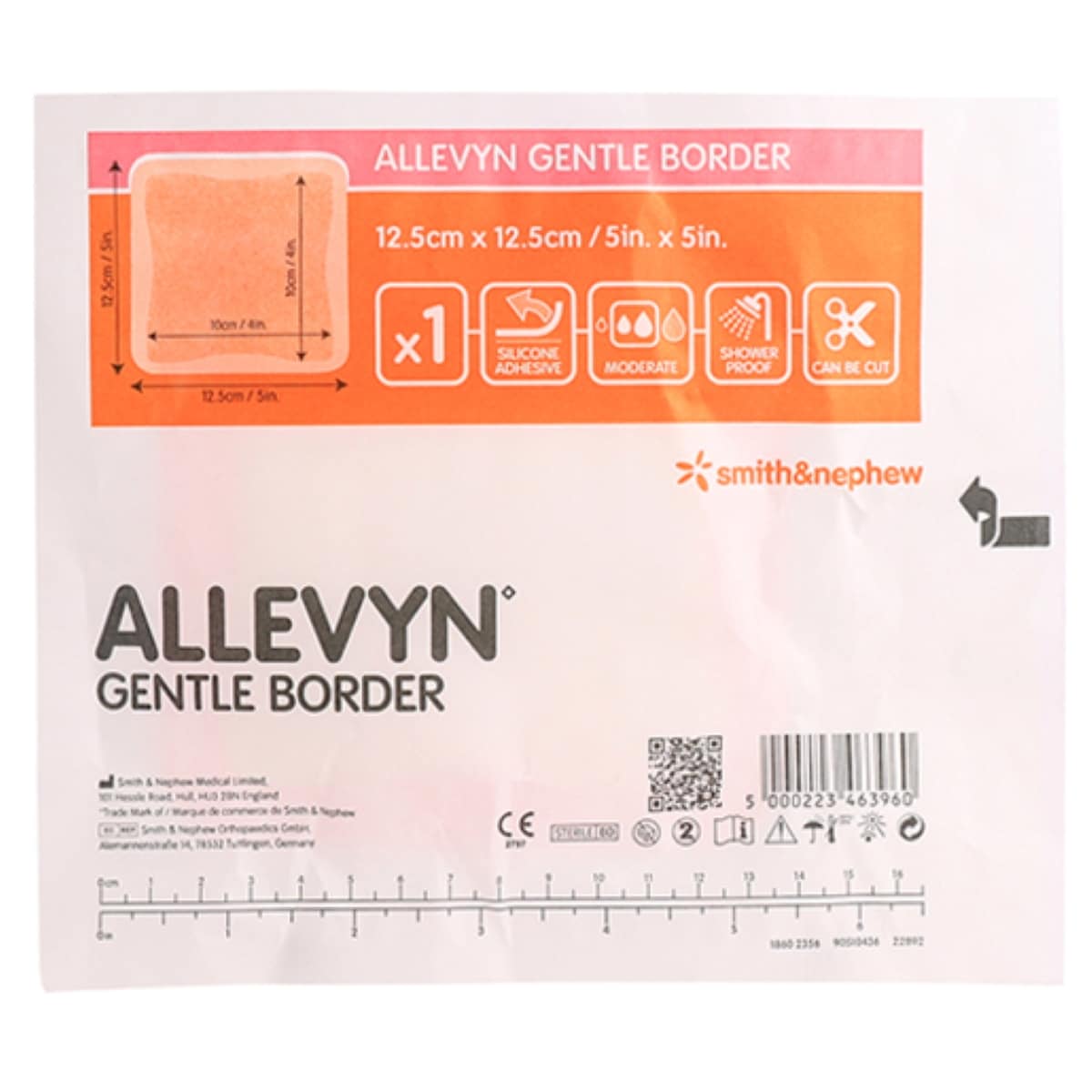 Thumbnail Allevyn Gentle Border 12.5cm x 12.5cm Foam Dressing Single