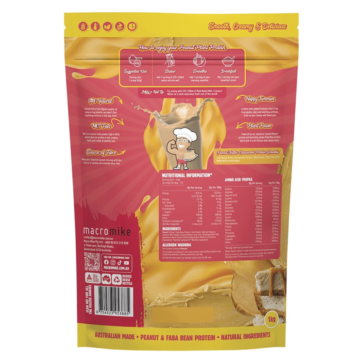 Thumbnail Macro Mike Peanut Plant Protein Peanut Butter Cheezecake 1kg