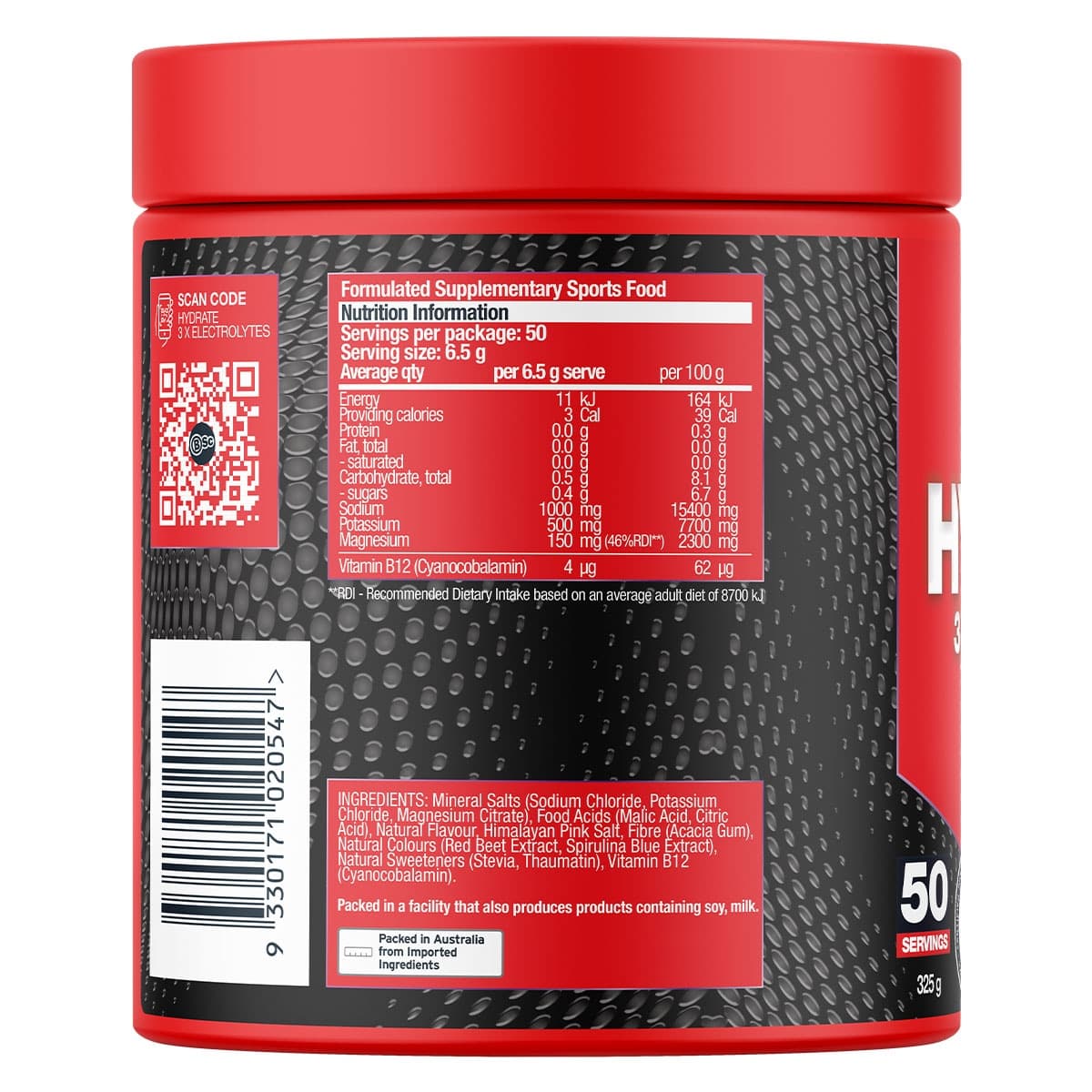 Thumbnail BSc Hydrate 3x Electrolytes Salty Grape 325g