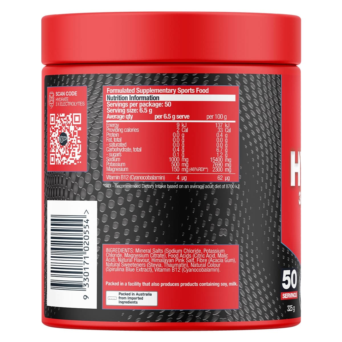 Thumbnail BSc Hydrate 3x Electrolytes Salty Blue Raspberry 325g