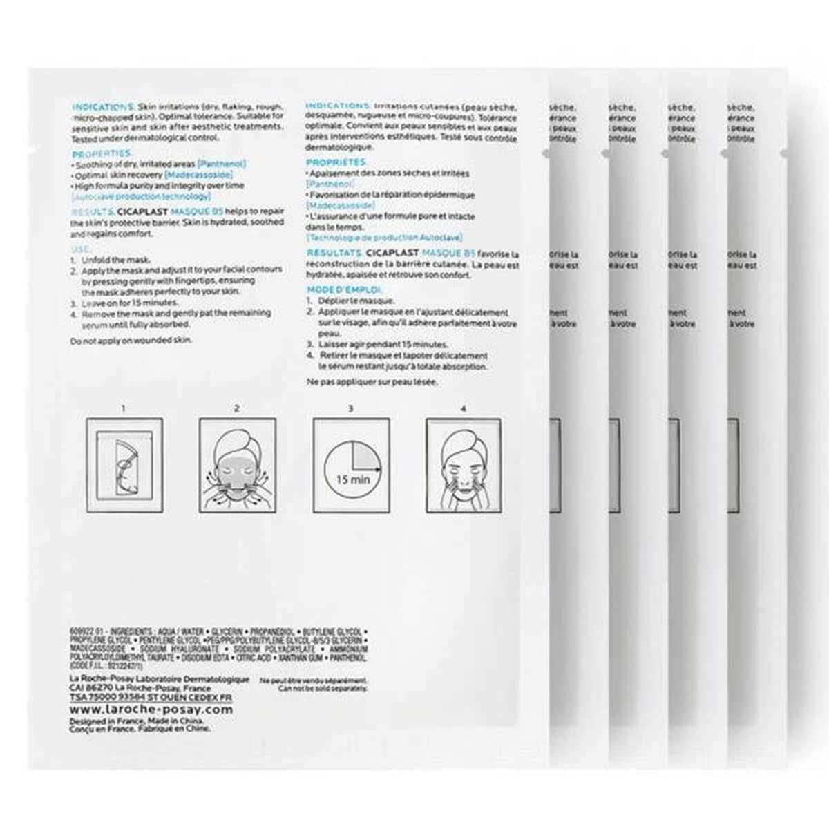 Thumbnail La Roche Posay Cicaplast B5 Facial Sheet Masque 5 Pack