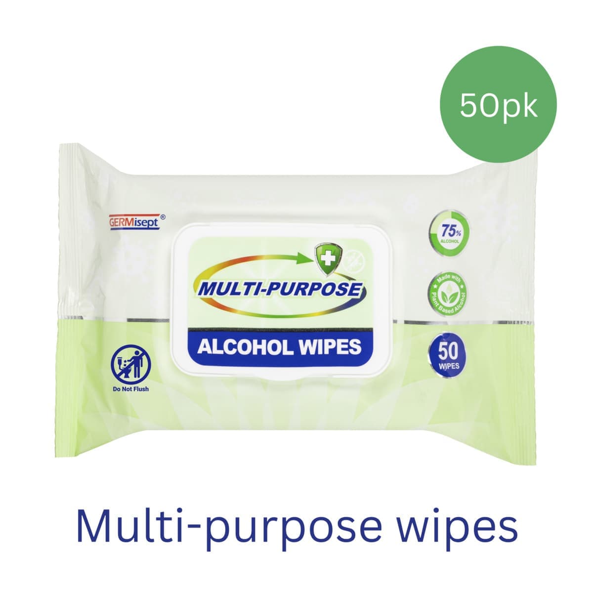 Thumbnail GermiSept Multi-Purpose Alcohol Wipes 50 Pack