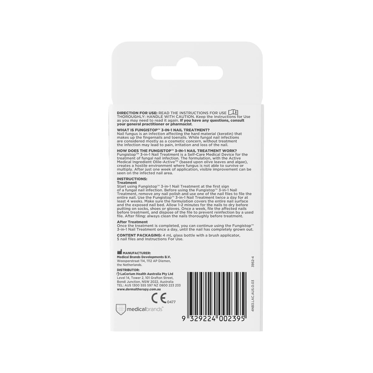 Thumbnail Dermal Therapy Fungistop 3-in-1 Nail Treatment 4ml
