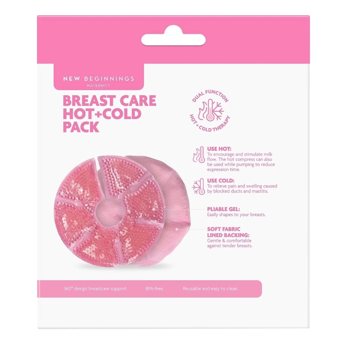 Thumbnail New Beginnings Breast Care Hot & Cold Pack 2 Pieces