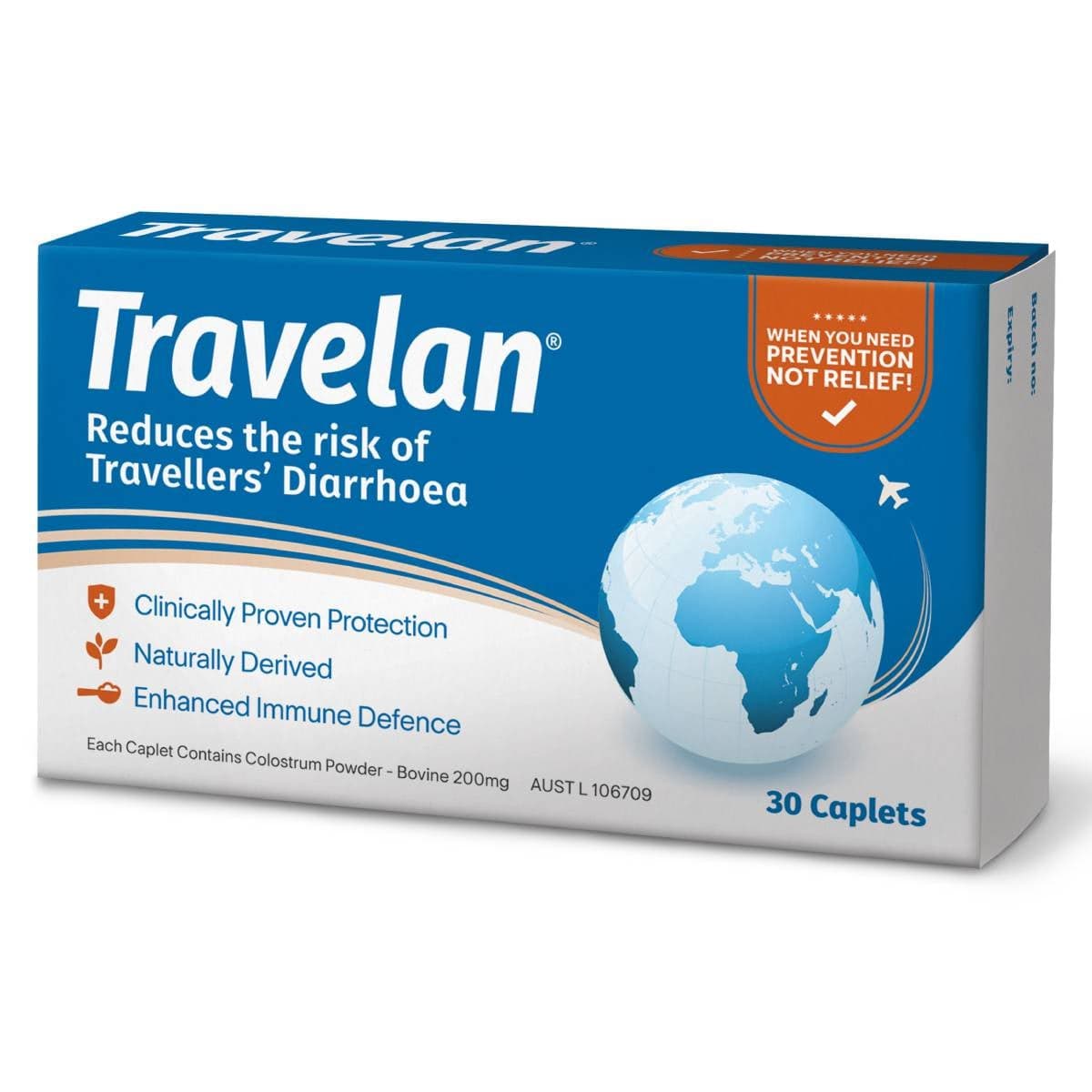 Thumbnail Travelan Travellers Diarrhoea Relief 30 Caplets