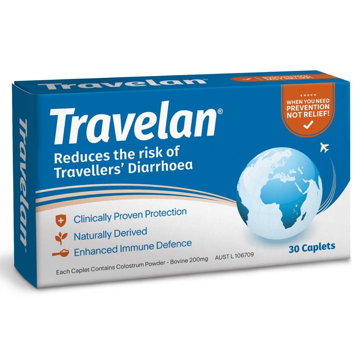 Thumbnail Travelan Travellers Diarrhoea Relief 30 Caplets