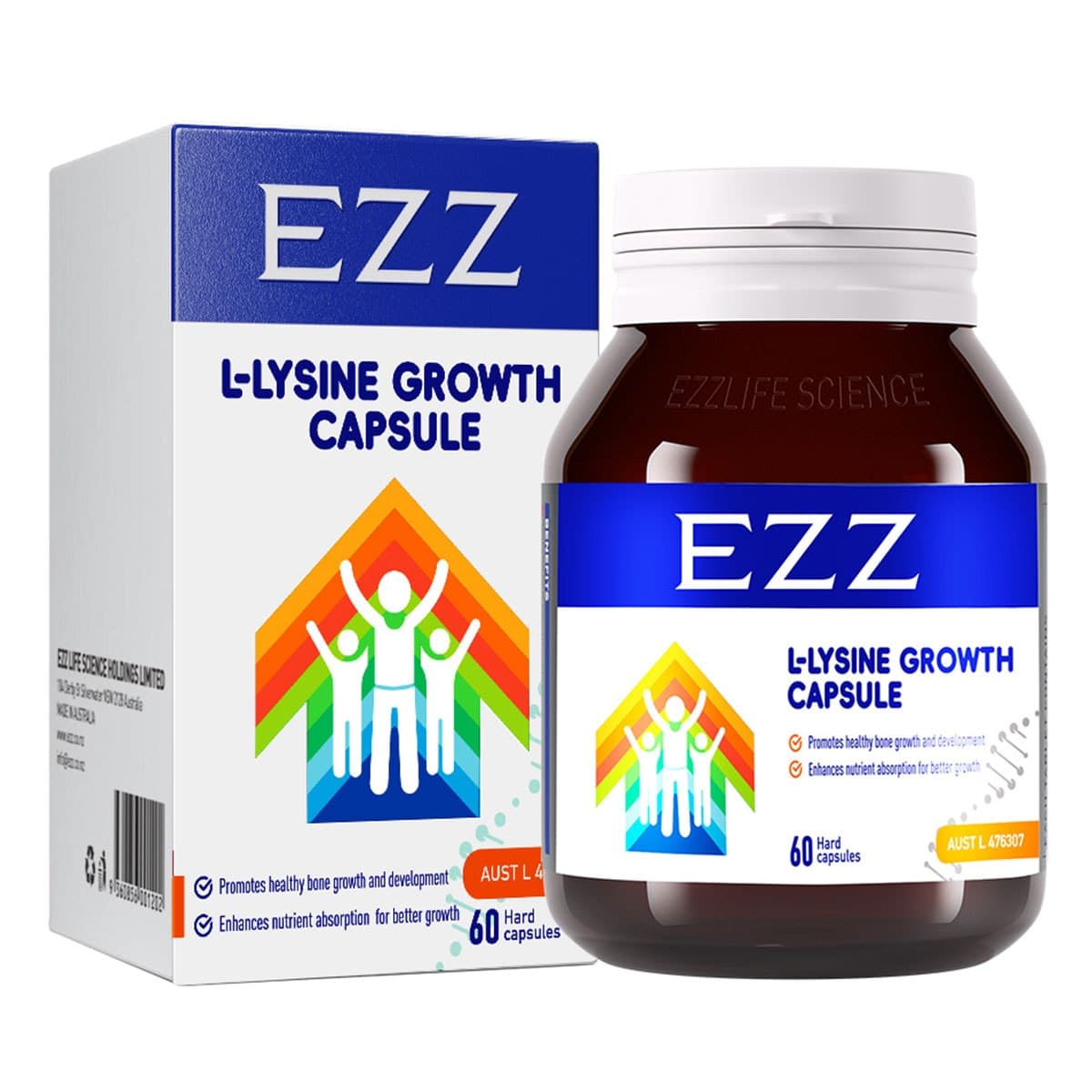 Thumbnail EZZ L-Lysine Growth Capsules 60 Capsules