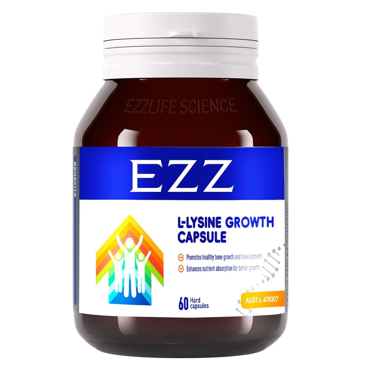 Thumbnail EZZ L-Lysine Growth Capsules 60 Capsules