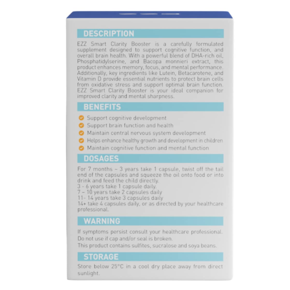 Thumbnail EZZ Smart Clarity Booster 60 Capsules
