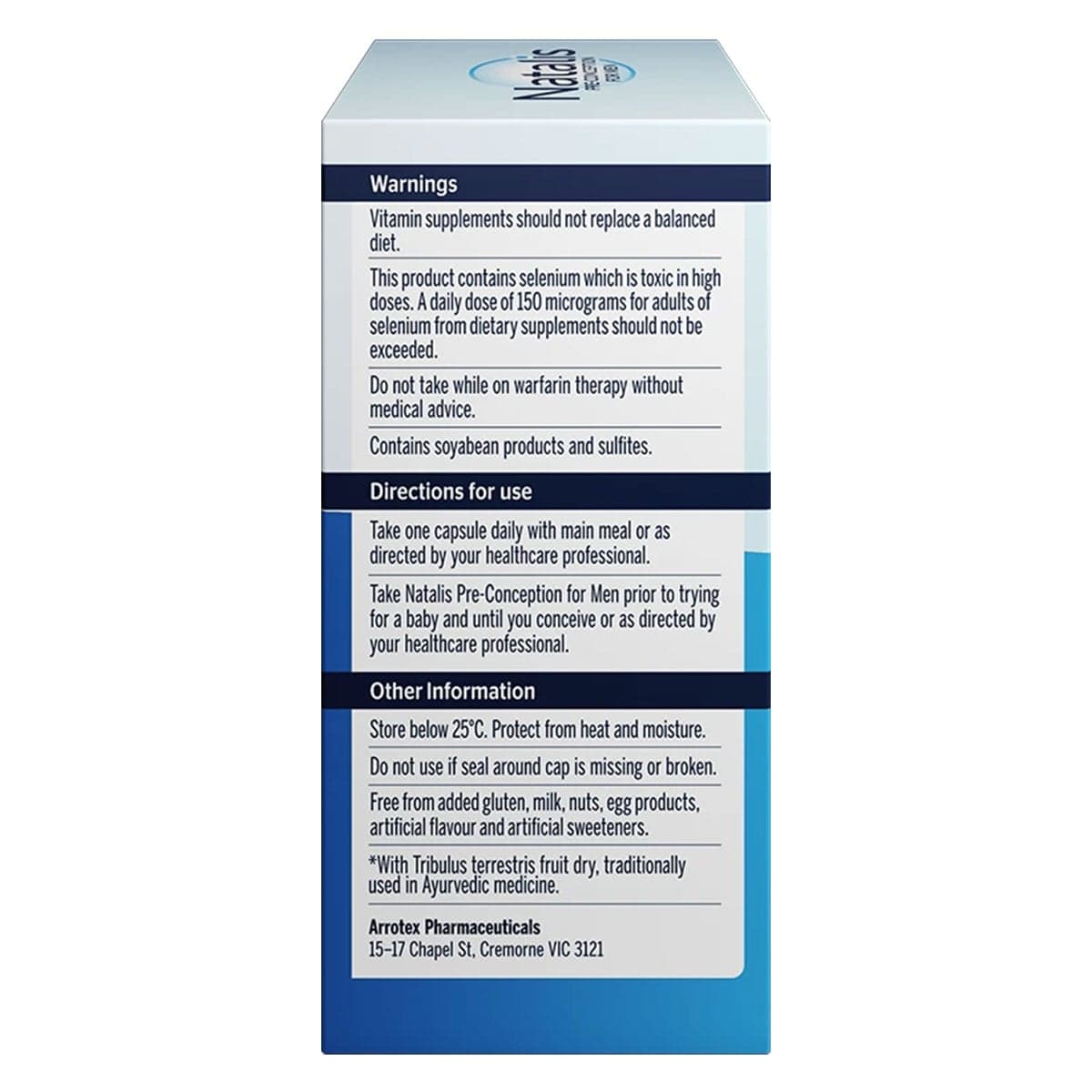 Thumbnail Natalis Pre-Conception For Men 90 Capsules