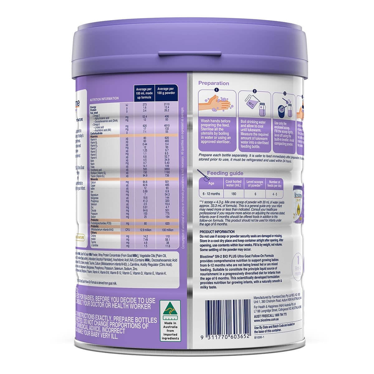 Thumbnail Biostime SN-2 Bio Plus Ultra Goat Follow-On Formula 800g