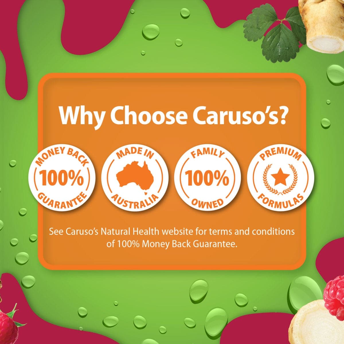 Thumbnail Carusos Ginseng Gummies 60 Pack