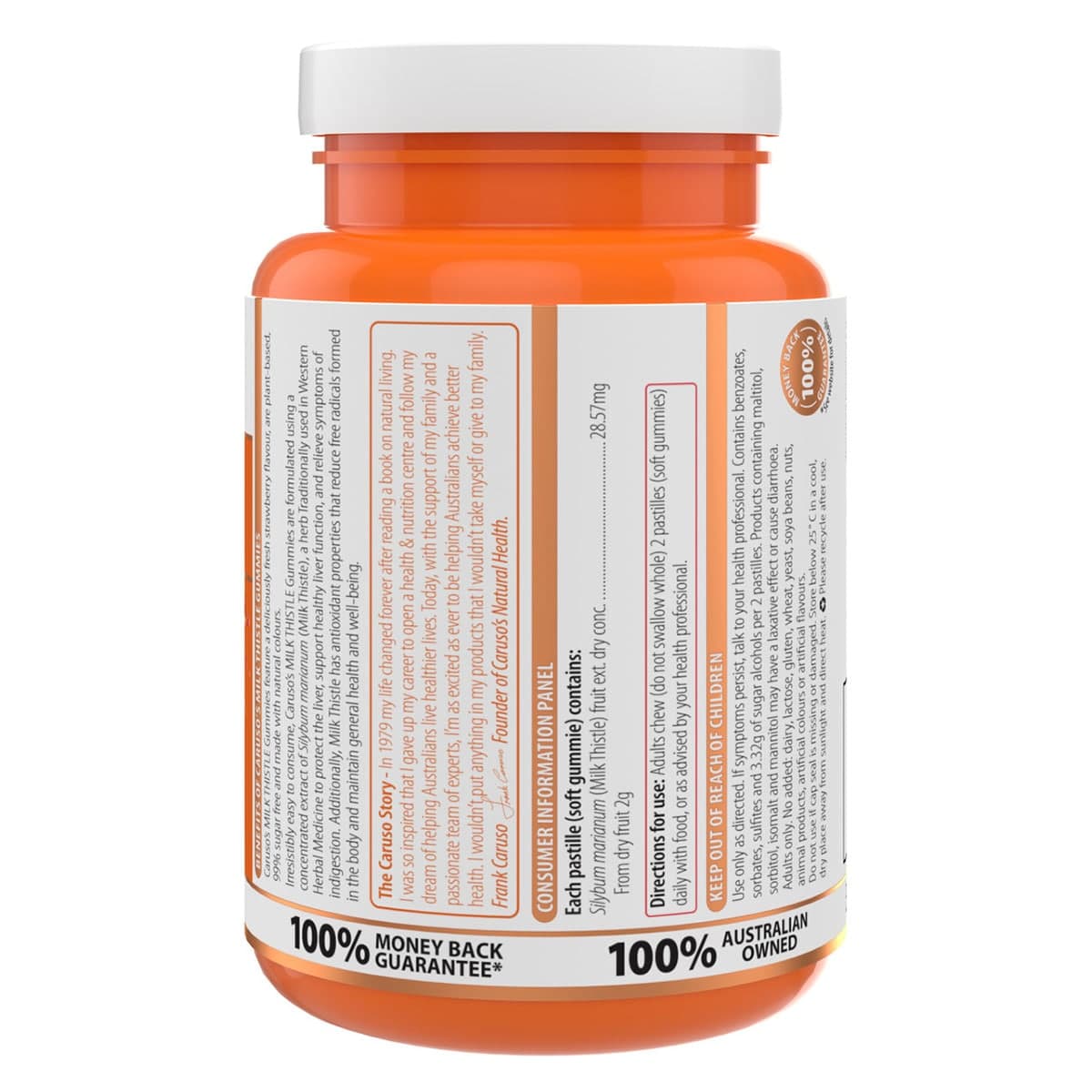 Thumbnail Carusos Milk Thistle Gummies 60 Pack