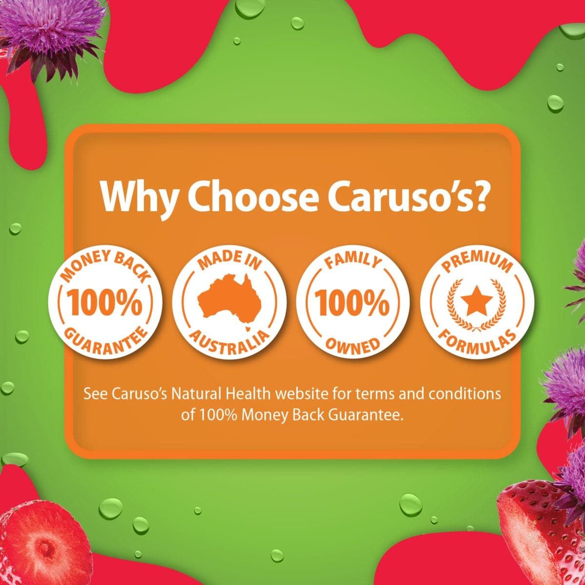 Thumbnail Carusos Milk Thistle Gummies 60 Pack