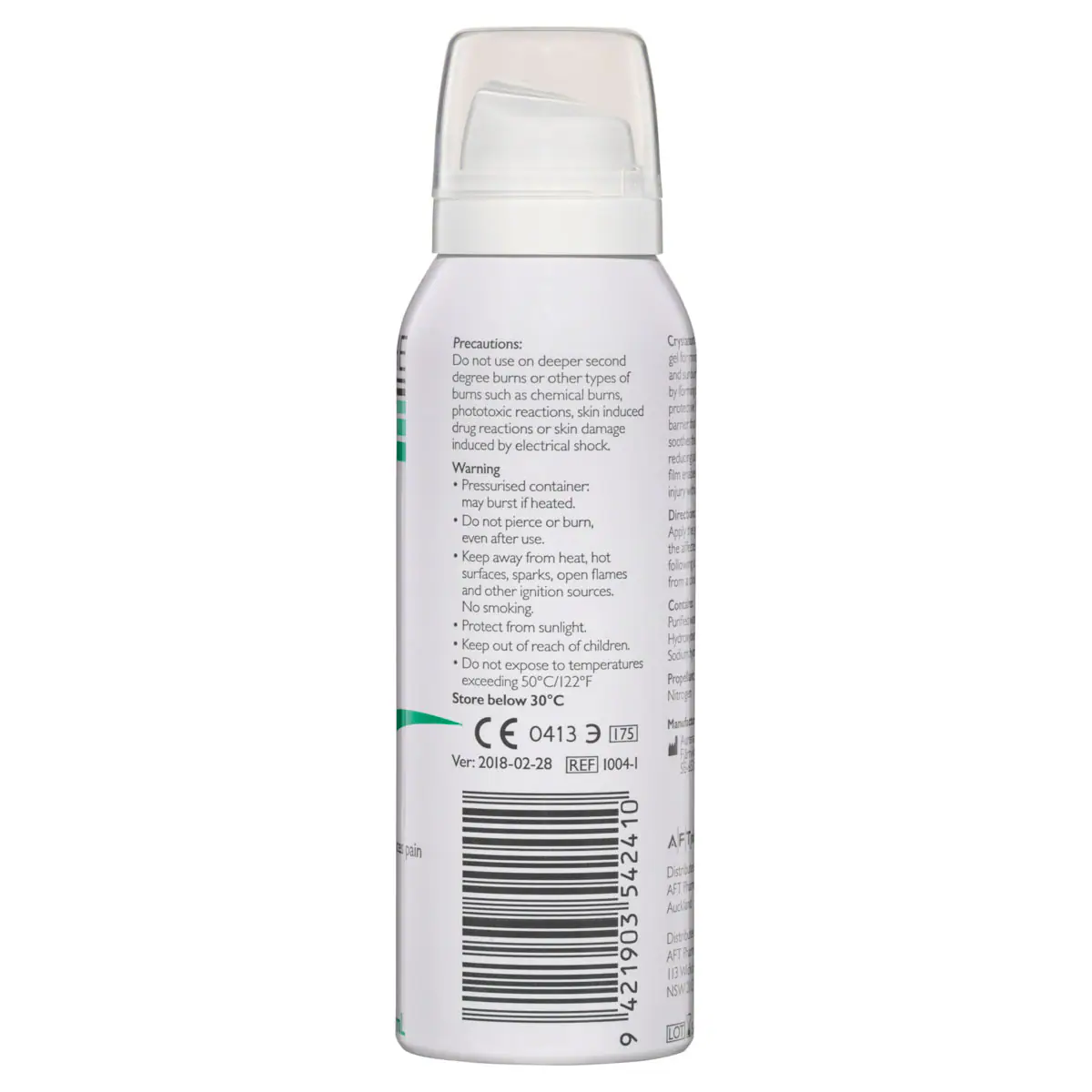 Thumbnail Crystaderm Crystasoothe Burn Gel Spray Aloe Vera 100mL