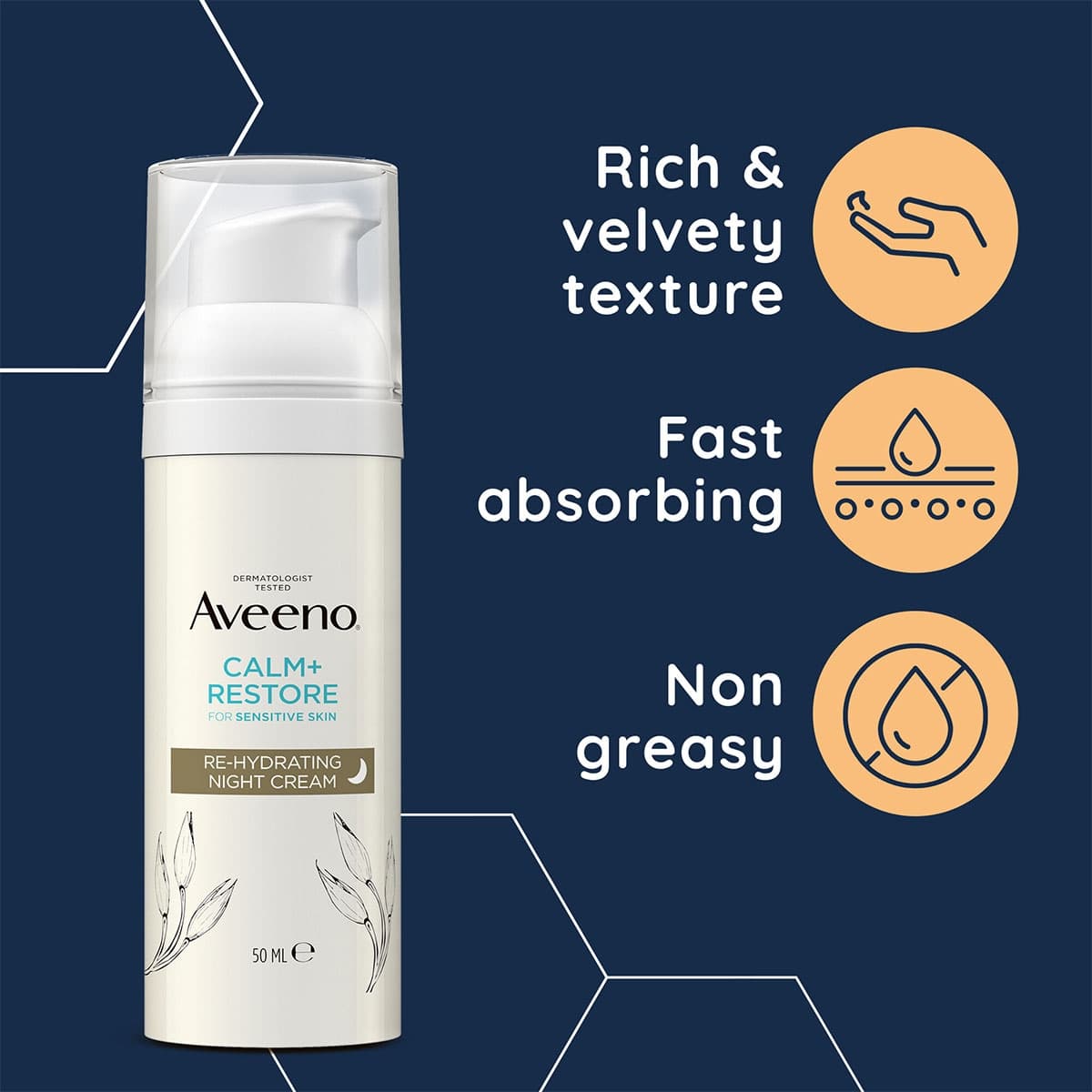 Thumbnail Aveeno Calm+ Restore Rehydrating Night Cream 50mL