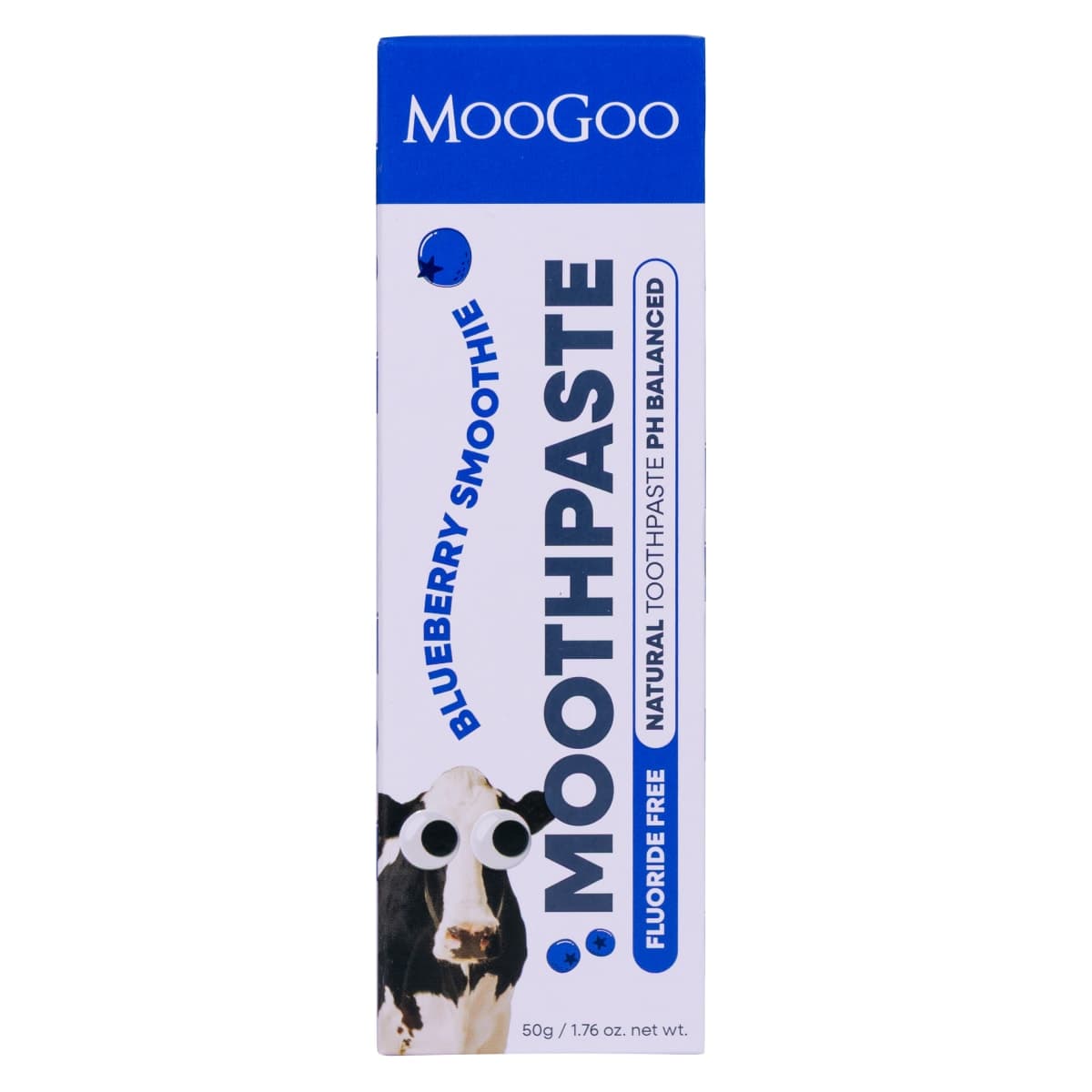Thumbnail MooGoo Kids Fluoride Free Natural Toothpaste Blueberry Smoothie 50g