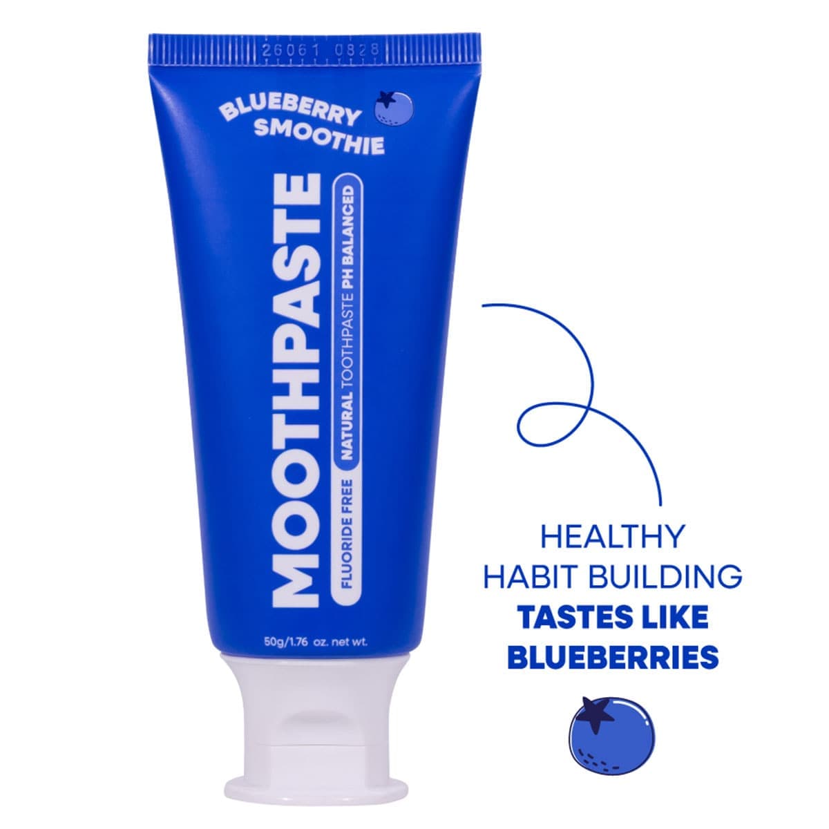 Thumbnail MooGoo Kids Fluoride Free Natural Toothpaste Blueberry Smoothie 50g