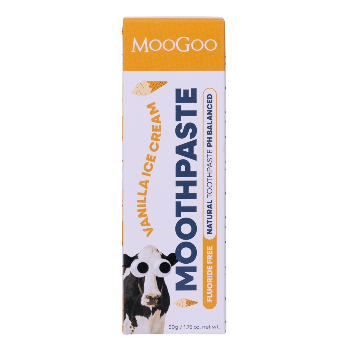 Thumbnail MooGoo Kids Fluoride Free Natural Toothpaste Vanilla Ice Cream 50g