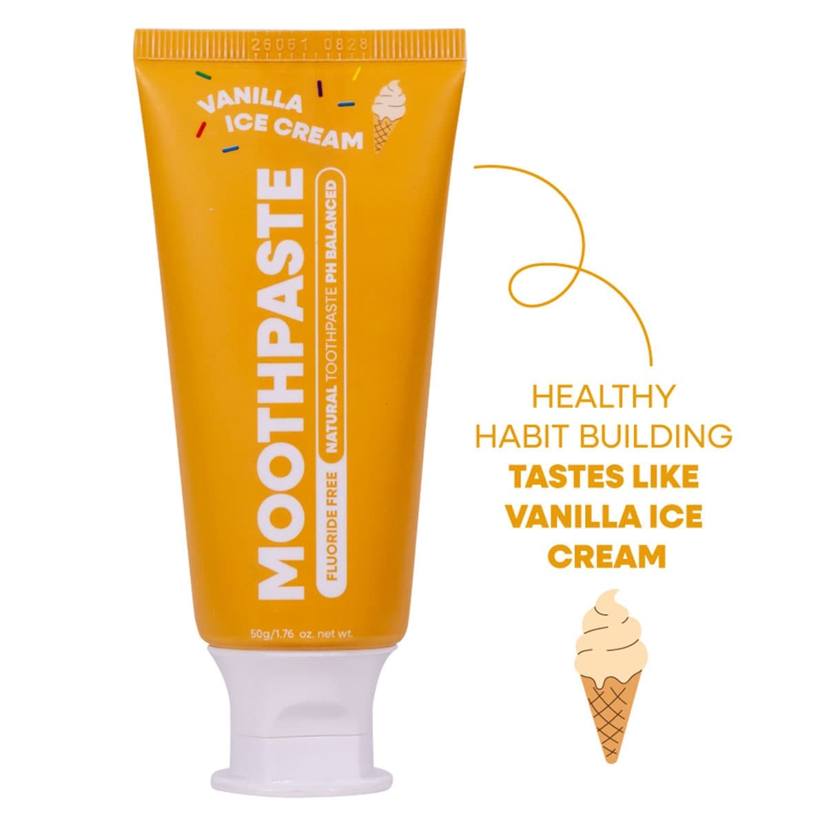 Thumbnail MooGoo Kids Fluoride Free Natural Toothpaste Vanilla Ice Cream 50g