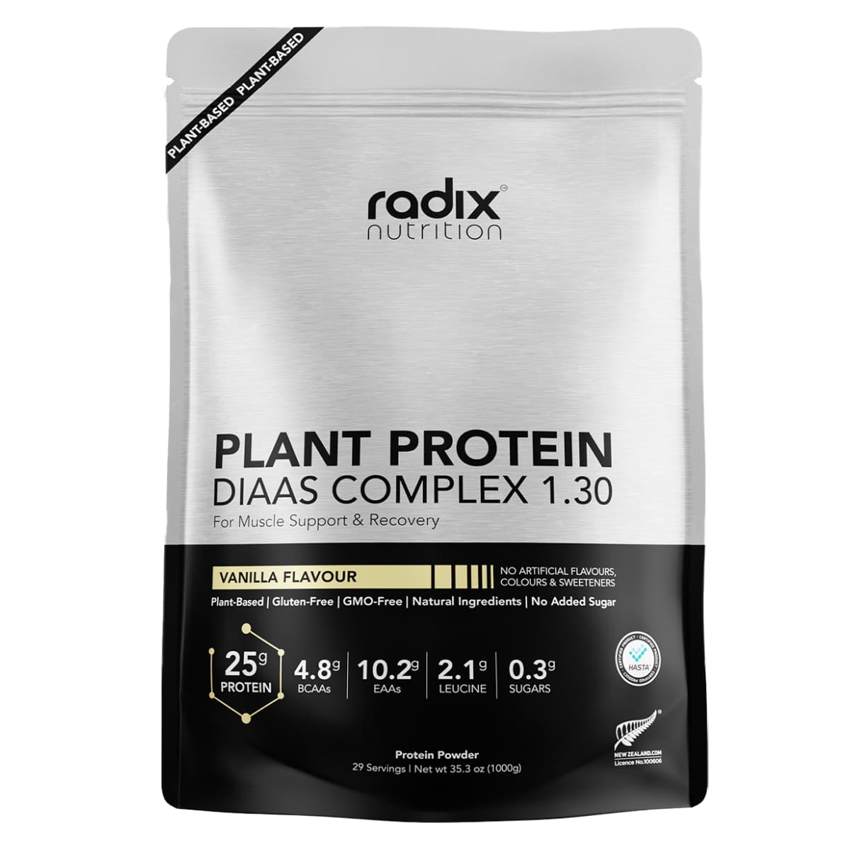 Radix Nutrition Plant Protein Powder Vanilla 1kg