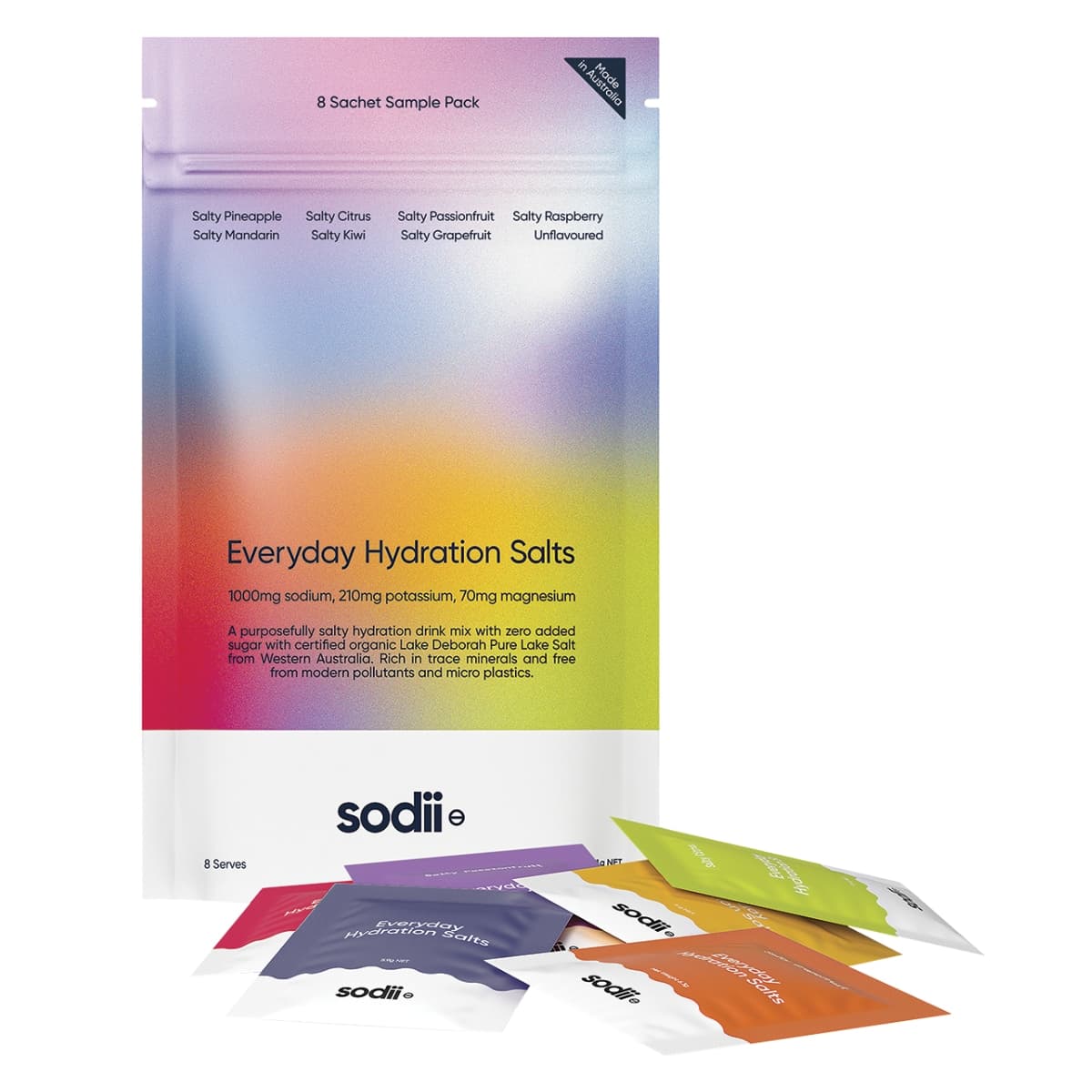 Thumbnail Sodii Everyday Hydration Salts Mixed Flavour 8 Pack