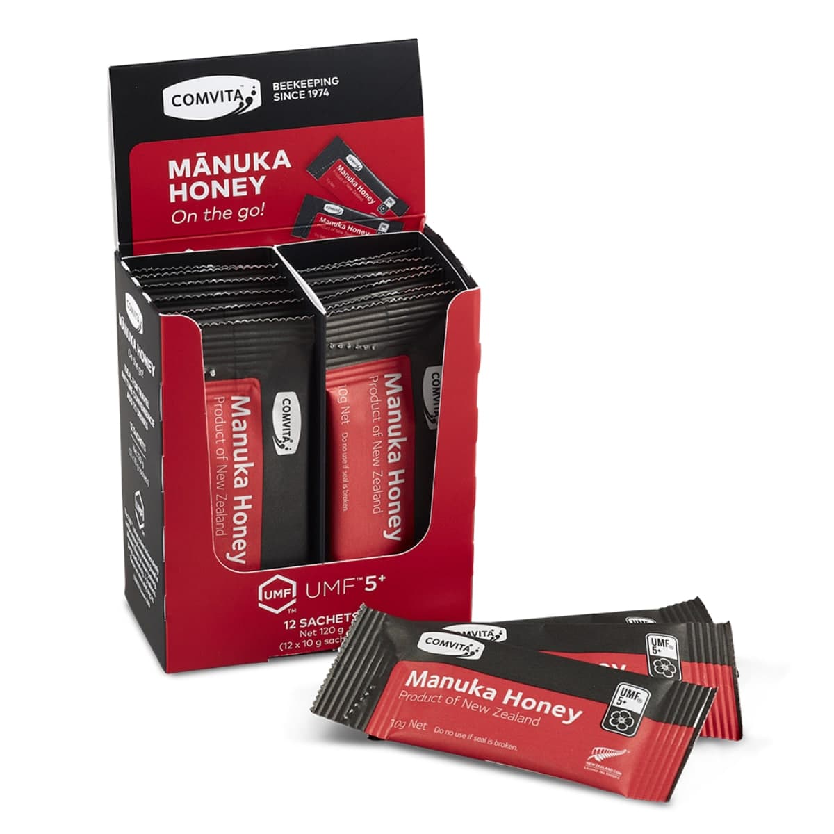 Thumbnail Comvita UMF 5+ Manuka Honey 12 x 10g Sachets