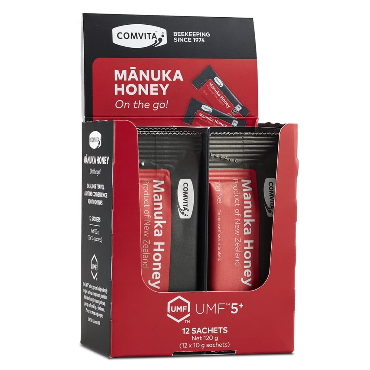 Thumbnail Comvita UMF 5+ Manuka Honey 12 x 10g Sachets