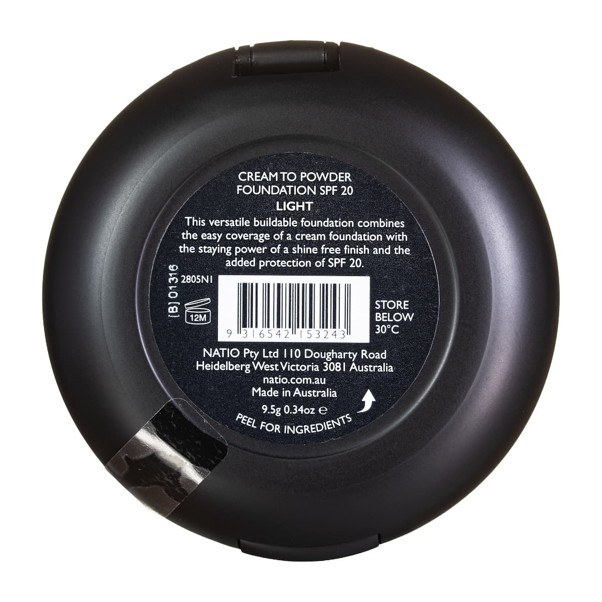 Thumbnail Natio Cream to Powder Foundation Light SPF20 -9.5g