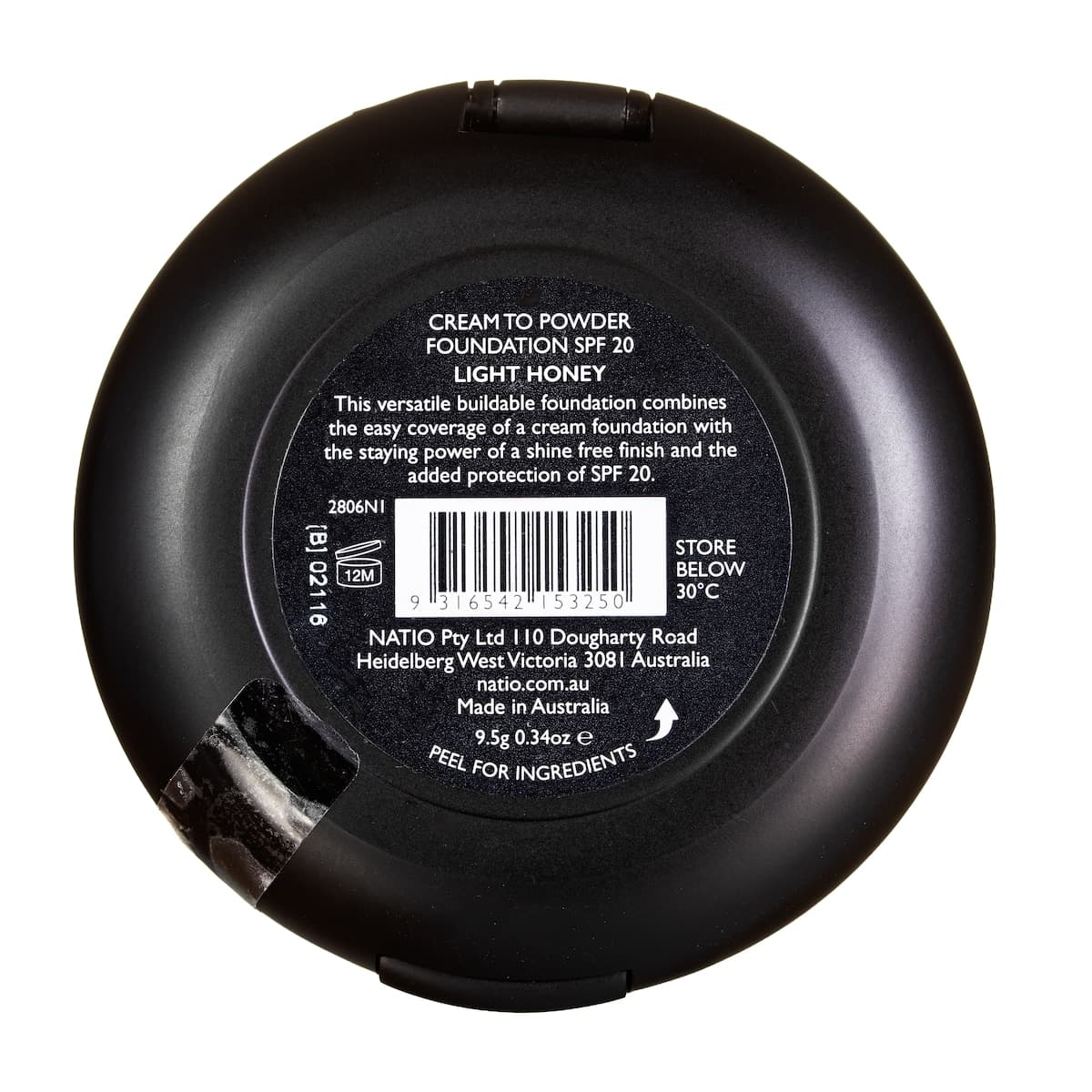 Thumbnail Natio Cream to Powder Foundation Light Honey SPF20 - 9.5g