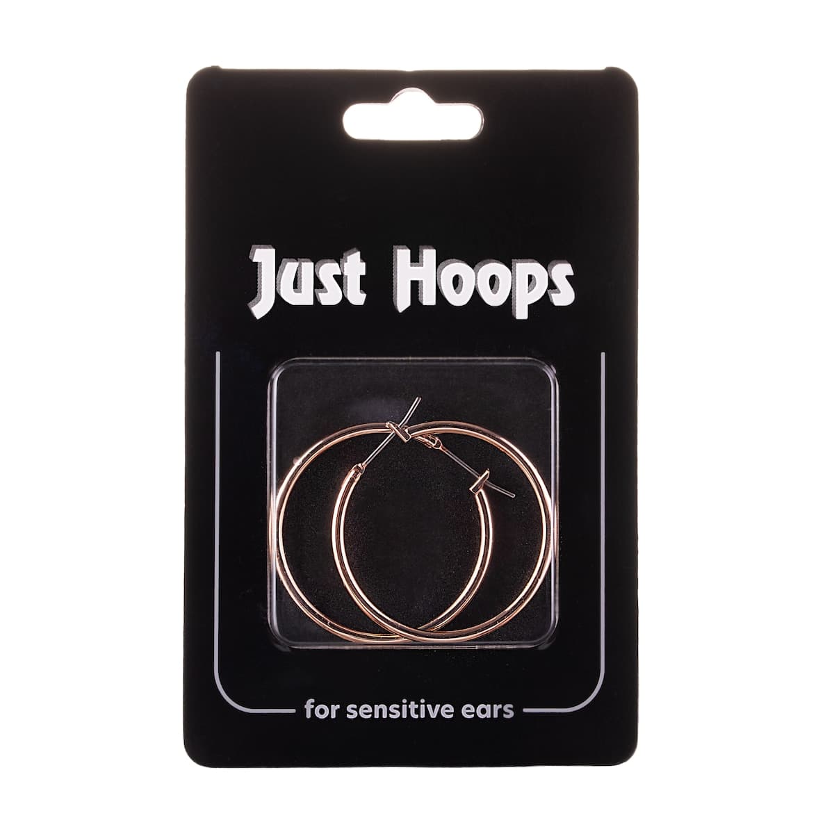Thumbnail Studex Just Hoops 28mm Hoop Earring Rose Gold 1 Pair