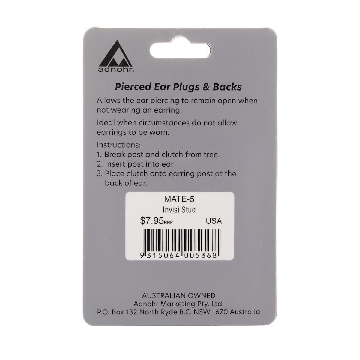 Thumbnail Studex Invisi-Stud Earrings 4 Pairs