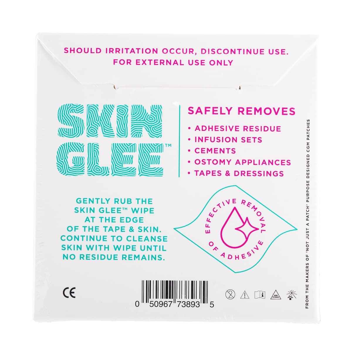 Thumbnail Not Just A Patch Skin Glee Skin Cleaning Wipes 40 Pack
